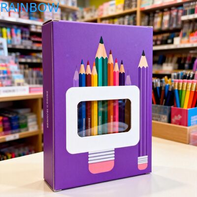 स्पष्ट विंडो डिस्प्ले और खाद्य पैकेजिंग के लिए 350 ग्राम मोटाई के साथ कस्टम आकार का पेपर बॉक्स