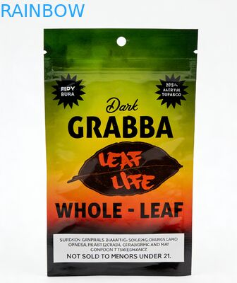 खाली बाल प्रतिरोधी पुनर्नवीनीकरण योग्य एल्यूमीनियम पन्नी Mylar खाद्य ग्रेड गंधरोधी सिगार रोलिंग पन्नी तंबाकू बैग