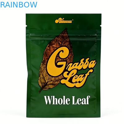 खाली बाल प्रतिरोधी पुनर्नवीनीकरण योग्य एल्यूमीनियम पन्नी Mylar खाद्य ग्रेड गंधरोधी सिगार रोलिंग पन्नी तंबाकू बैग