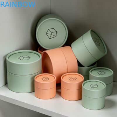 पर्यावरण के अनुकूल बायोडिग्रेडेबल अनुकूलन योग्य सिलेंडर पैकेजिंग ट्यूब और खाद्य-ग्रेड सुरक्षित कॉस्मेटिक और परफ्यूम पैकेजिंग के लिए पेपर बॉक्स