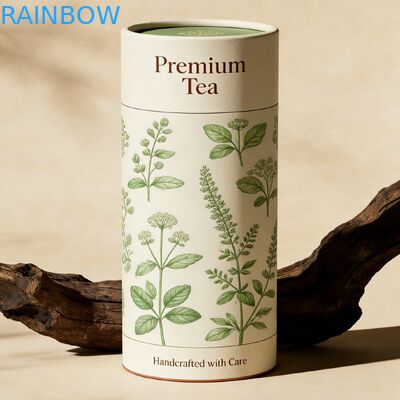 पर्यावरण के अनुकूल बायोडिग्रेडेबल अनुकूलन योग्य सिलेंडर पैकेजिंग ट्यूब और खाद्य-ग्रेड सुरक्षित कॉस्मेटिक और परफ्यूम पैकेजिंग के लिए पेपर बॉक्स