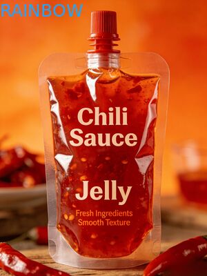 लीकप्रूफ स्पाउट पाउच150ml 200ml 300ml डॉयपैक फूड ग्रेड चिली सॉस जेली जूस बेबी फूड बैग स्टैंड अप स्पाउट पाउच