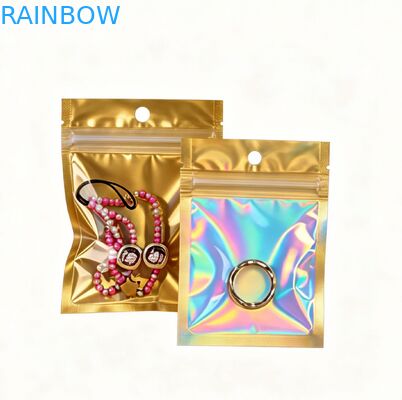 कस्टम मुद्रण पुनर्नवीनीकरण योग्य पीवीसी प्लास्टिक मैट तीन पक्षीय सील के साथ फिर से बंद करने योग्य पैकेजिंग बैग