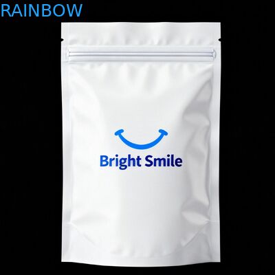 पुनः सील करने योग्य ज़िपर और खाद्य-ग्रेड सामग्री के साथ कस्टम ऑर्थोडोंटिक अलाइनर पैकेजिंग बैग, अनुकूलन योग्य आकारों में