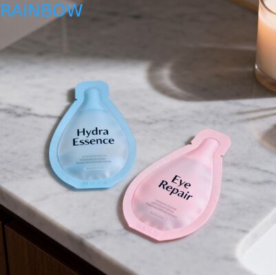 कस्टम स्किनकेयर लोशन क्रीम पैकिंग प्लास्टिक छोटे कॉस्मेटिक नमूना बैग Mylar पन्नी बैग हीट सील बैग बैग छोटे मिनी बैग