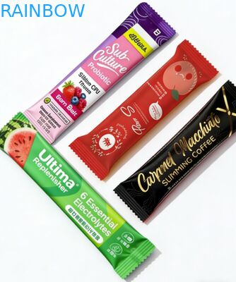 कस्टम 1जी 3जी 5जी दूध-चाय पाउडर कोलेजन पाउडर सैशे हीट सील करने योग्य रीसाइक्लेबल पीईटी एल्युमिनियम फॉयल लैमिनेटेड जिपर फूड बैग