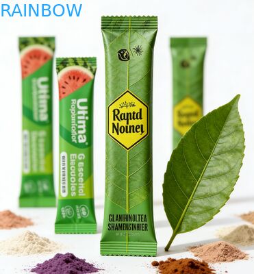 कस्टम 1जी 3जी 5जी दूध-चाय पाउडर कोलेजन पाउडर सैशे हीट सील करने योग्य रीसाइक्लेबल पीईटी एल्युमिनियम फॉयल लैमिनेटेड जिपर फूड बैग