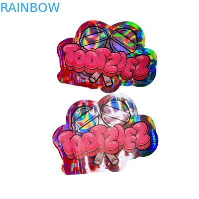 कस्टम होलोग्राफिक मायलर बैग्स के साथ रीसेलेबल ज़िपर - गंध प्रूफ, खाद्य ग्रेड सामग्री, और स्नैक पैकेजिंग के लिए अनुकूलन डिजाइन