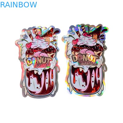 कस्टम होलोग्राफिक मायलर बैग्स के साथ रीसेलेबल ज़िपर - गंध प्रूफ, खाद्य ग्रेड सामग्री, और स्नैक पैकेजिंग के लिए अनुकूलन डिजाइन