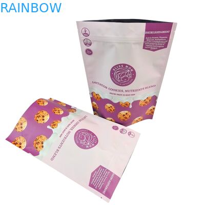 हीट सील गुणवत्ता आश्वासन आर्द्रता सबूत अनुकूलित आकार खड़े हो जाओ बैग फिर से बंद खाद्य बैग