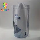 जिपर Reclosable प्लास्टिक पाउच पैकेजिंग डबल पक्षीय मैट गोल्ड फ्लैट खाद्य सुरक्षित बैग