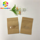 सूखे फल की पैकेजिंग के लिए थ्री साइड सील क्राफ्ट जिपर पाउच बैग