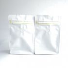 वाल्व के साथ अनुकूलित मैट सफेद फ्लैट नीचे कॉफी बैग पुन: प्रयोज्य ज़िप एल्यूमीनियम पन्नी क्वाड नीचे बैग