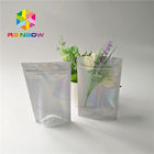 कस्टम मुद्रण प्लास्टिक कॉस्मेटिक बैग तीन साइड सील होलोग्राम लेजर Wateproof थैली