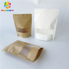 पुन: प्रयोज्य फाड़ना प्लास्टिक खाद्य पैकेजिंग सफेद भूरा कागज स्वनिर्धारित मुद्रण