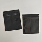 पुन: प्रयोज्य Bpa नि: शुल्क काले टिप हर्बल धूप का चश्मा पैकेजिंग चमकदार एल्यूमीनियम पन्नी जिपर बैग