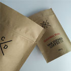 कॉफी / चाय के लिए अनुकूलित पेपर बैग पैकेजिंग सब्जी बीज ज़िपलॉक वाल्व गंध सबूत