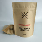 कॉफी / चाय के लिए अनुकूलित पेपर बैग पैकेजिंग सब्जी बीज ज़िपलॉक वाल्व गंध सबूत