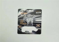 पनरोक ब्लिस्टर कार्ड पैकेजिंग राइनो 99 50k पुरुष संवर्धन गोलियां 3 डी प्रभाव डालें कार्ड
