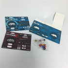 राइनो ब्लू 10K सेक्स गोलियां ब्लिस्टर कार्ड पैकेजिंग सिल्क प्रिंटिंग कस्टम डिस्प्ले बॉक्स के साथ