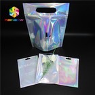 बिकनी गारमेंट्स प्लास्टिक पाउच पैकेजिंग होलोग्राम 3 डी सामग्री जिपर के साथ बैग के ऊपर खड़े हो जाओ