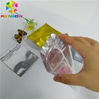 होलोग्राम पन्नी पाउच पैकेजिंग हीट सील स्टार फ्लैश Mylar प्लास्टिक तीन साइड सील जिपर बैग
