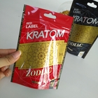 खाद्य ग्रेड ज़िपलॉक प्लास्टिक पाउच पैकेजिंग पाउडर / गोली के लिए Kratom बैग खड़े हो जाओ
