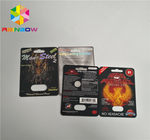 3 डी राइनो ब्लिस्टर कार्ड प्लास्टिक ब्लिस्टर पैकेजिंग डिस्प्ले बॉक्स कैप्सूल सेक्स पिल्स के लिए