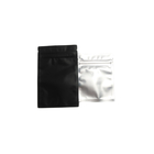 हीट सील कस्टम मुद्रित प्लास्टिक बैग एल्यूमीनियम पन्नी टिप मैट ब्लैक जिपलॉक