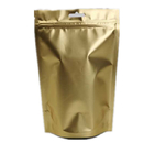 कॉफी पैकिंग कस्टम मुद्रित प्लास्टिक बैग एल्यूमीनियम पन्नी गोल्ड पाली Mylar
