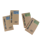 कॉस्मेटिक पैकेजिंग के लिए पुनर्नवीनीकरण सामग्री ब्राउन क्राफ्ट स्वनिर्धारित पेपर बैग
