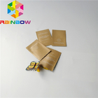 कस्टम लोगो हीट सील टुकड़े टुकड़े में पन्नी तीन साइड हीट सील फ्लैट थैली कॉस्मेटिक नमूने पैकेजिंग गंध सबूत पाउच बैग