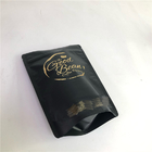ब्लैक कॉफी बैग स्टैंड पाउच फूड ग्रेड चाय / कॉफी / स्नैक / मट्ठा पाउडर बैग