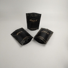 ब्लैक क्राफ्ट पेपर क्राफ्ट पेपर सीलेबल बैग जिप लॉक बायोडिग्रेडेबल क्राफ्ट पेपर कॉफ़ी बैग स्टैंड अप करें