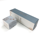 आवश्यक तेल की बोतलों के लिए पेपर बॉक्स पैकेजिंग छोटे बक्से गर्म पन्नी सफेद कार्डबोर्ड