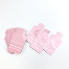 ड्राई फ्रूट नट्स पैकेजिंग पाउच के लिए पारदर्शी विंडो के साथ OEM कस्टम गुलाबी लोगो का आकार