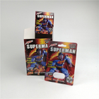 सुपरमैन 500k सेक्स गोली 3 डी ब्लिस्टर प्लास्टिक कार्ड पैकेजिंग पुरुष संवर्धन के लिए