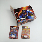 गर्म बिक्री राइनो 99 500K पुरुष संवर्धन गोलियां पैकेजिंग 3 डी ब्लिस्टर कार्ड 24ct डिस्प्ले पेपर बॉक्स