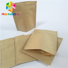 छोटे मात्रा में पेपर बैग खड़े हो जाते हैं और आंसू नोटों के साथ फ्लैट पेपर बैग जंपलॉक कस्टम प्रिंट होते हैं