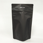 कस्टम ब्लैक स्टैंड अप चाइल्डप्रूफ जिप बैग्स प्लास्टिक पाउच पैकेजिंग स्मेल प्रूफ वीड एडिबल गांजा फ्लावर बैग्स