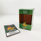 पत्ता पैकेजिंग के लिए कम Moq अनुकूलित मुद्रित फ्रंटो सिगार Grabba पत्ता क्राफ्ट पेपर बॉक्स