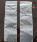 जिपलॉक व्हाइट ट्री साइड सील पन्नी थैली बैग फाड़ पायदान के साथ टुकड़े टुकड़े में
