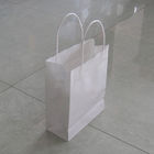 पुन: प्रयोज्य सफेद कस्टम पेपर बैग 150 ग्राम क्राफ्ट पेपर ऑफसेट प्रिंटिंग