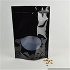जिपर एल्यूमीनियम पन्नी थैली, स्पष्ट खिड़की अखरोट / स्नैक पैकेजिंग बैग