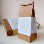 येलो प्लेन क्राफ्ट कस्टम मेड पेपर बैग, गस्सेट साइड जिपर स्नैक पैकेजिंग बैग