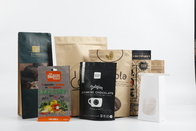 कस्टम बायोडिग्रेडेबल पीएलए क्राफ्ट पेपर जिपर पाउच चाय खाद्य पैकेजिंग खड़े हो जाओ: