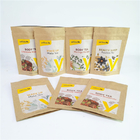 कस्टम बायोडिग्रेडेबल पीएलए क्राफ्ट पेपर जिपर पाउच चाय खाद्य पैकेजिंग खड़े हो जाओ: