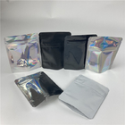 3.5 जी ज़िप लॉक फोइल आकार का गोल माइलर बैग कस्टम मुद्रित सर्कल जिपर पैकेजिंग:
