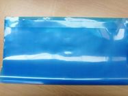इलेक्ट्रॉनिक उत्पादों के लिए ब्लू ट्रांसपेरेंट थ्री साइड सील एंटी स्टेटिक बैग जिपर