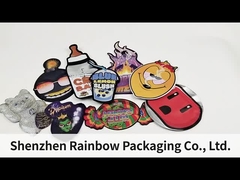 कस्टम मुद्रित 3.5g विशेष डाई कट अनियमित आकार के माइलर बैग